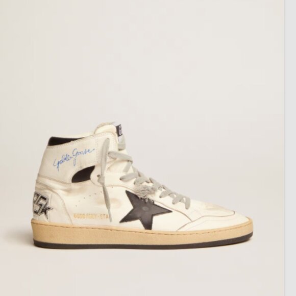 AMAZING LIMITED EDITION VINTAGE GOLDEN GOOSE MEN'S SKY-STAR WHITE SIZE 12 - Picture 2 of 7